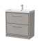 Lille 800mm Floor Standing 2-Drawer Vanity with Basin - 1 Tap Hole