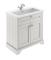 Old London 800mm 2-Door Unit & Contemporary Fireclay Basin 1TH