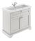 Hudson Reed Old London 1000mm Timeless Sand Floor Standing Vanity Unit With Fireclay Basin