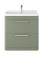 Hudson Reed Solar 800mm Fern Green Floor Standing 2-Drawer Vanity Unit With Basin