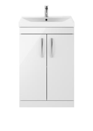 Athena Floor Standing 2 Door Vanity With Thin-Edge 1 Tap Hole Basin 600mm