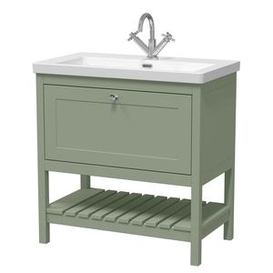 Hudson Reed Bexley 800mm Floor Standing Vanity Unit With 1 Tap Hole Basin