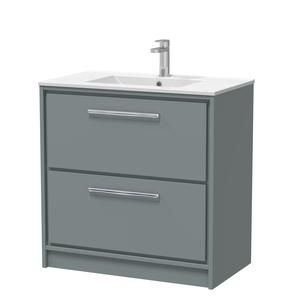 Lille 800mm Floor Standing 2-Drawer Vanity with Basin - 1 Tap Hole