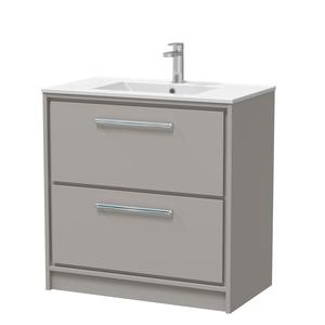 Lille 800mm Floor Standing 2-Drawer Vanity with Basin - 1 Tap Hole