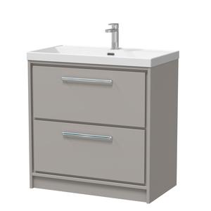 Lille 800mm Floor Standing 2-Drawer Vanity with Basin - 1 Tap Hole