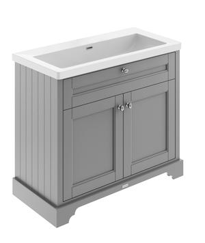 Old London 1000mm 2-Door Unit & Contemporary Fireclay Basin 0TH