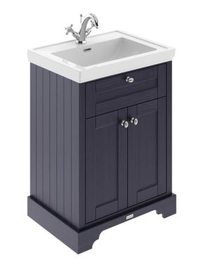 Old London 600mm 2-Door Unit & Contemporary Fireclay Basin 1TH