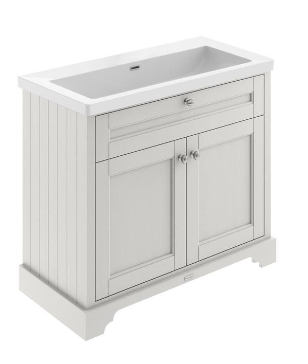Old London 1000mm 2-Door Unit & Contemporary Fireclay Basin 0TH