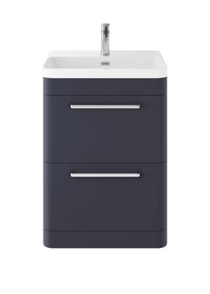 Hudson Reed Solar 600mm Floor Standing 2 Drawer Vanity Unit With Ceramic Basin