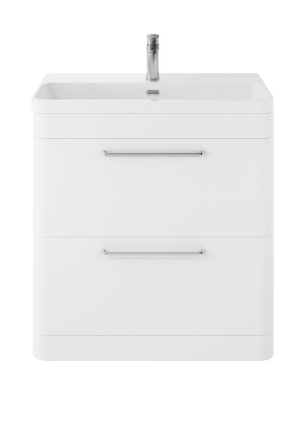 Hudson Reed Solar 800mm Floor Standing 2 Drawer Vanity Unit With Ceramic Basin