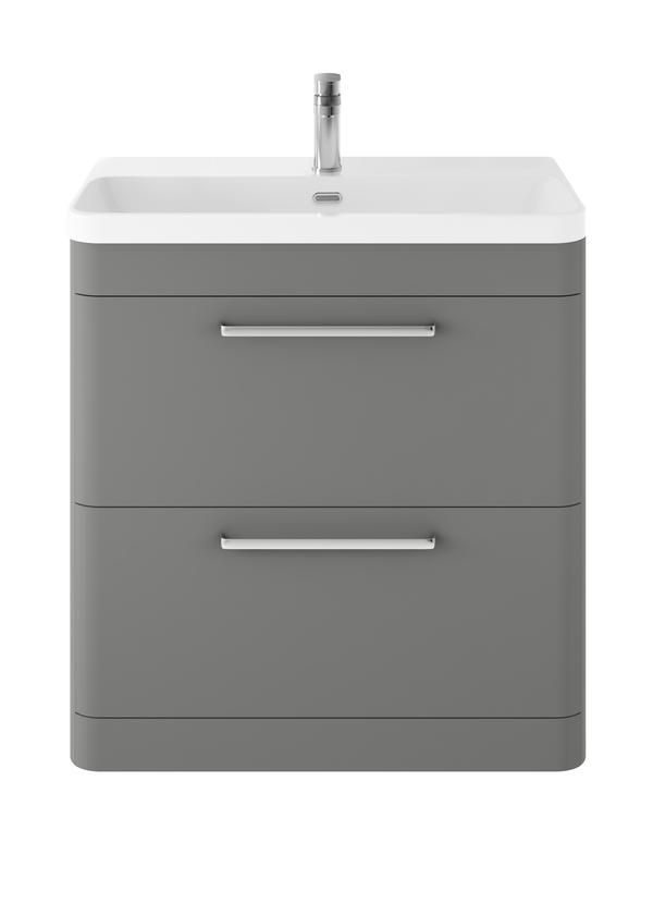 Hudson Reed Solar 800mm Floor Standing Vanity Unit With Ceramic Basin