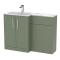 Arno 1100mm Left Hand Combination - Satin Green