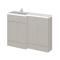 Hudson Reed Fusion 1200mm Left Hand Pebble Grey Combination Unit With Basin