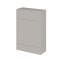 Hudson Reed Fusion 600mm 255mm Deep Pebble Grey Toilet Unit