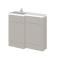 Hudson Reed Fusion 1000mm Left Hand Pebble Grey Combination Vanity Unit With Basin