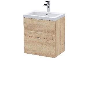 500mm 2-Drawer Wall Hung Unit & Basin