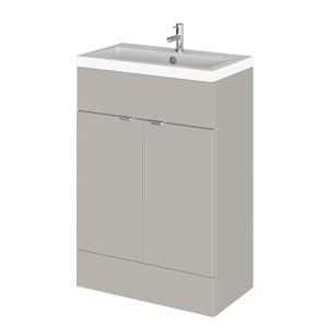 Hudson Reed Fusion 600mm Pebble Grey Vanity Unit & Basin