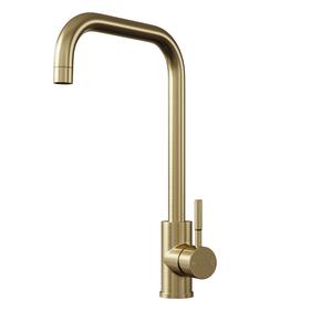 TOP-FIX Vito Square Kitchen Mixer - Brushed Brass