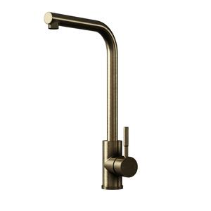 TOP-FIX Vito L-Neck Kitchen Mixer - Antique Brass