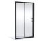 1200mm Sliding Shower Door - Matt Black