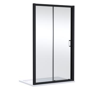1400mm Sliding Shower Door - Matt Black