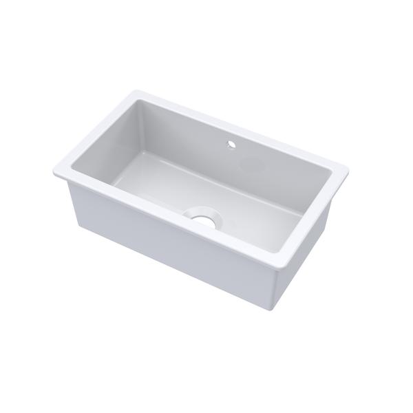 Undermount Single Bowl with Overflow 762x457x254
