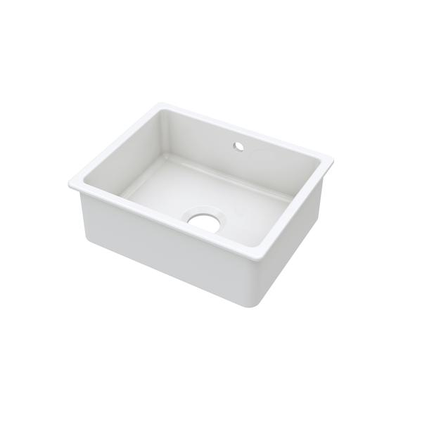 Undermount Single Bowl with Overflow & Central Waste 548x442x197