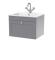Classique Wall Hung 1 Drawer Vanity Basin Unit & 1 Tap Hole Stone Basin, 600mm