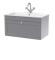 Classique Wall Hung 1 Drawer Vanity Basin Unit & 1 Tap Hole Stone Basin, 800mm