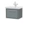 Lille 600mm Wall Hung Single Drawer Vanity with Basin - 1 Tap Hole