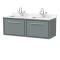Lille 1200mm Wall Hung Single Drawer Vanity with Marble Worktop Basin
