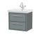 Lille 600mm Wall Hung 2-Drawer Vanity with Basin - 1 Tap Hole