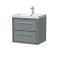 Lille 600mm Wall Hung 2-Drawer Vanity with Basin - 1 Tap Hole