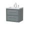 Lille 600mm Wall Hung 2-Drawer Vanity with Basin - 3 Tap Hole