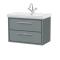 Lille 800mm Wall Hung 2-Drawer Vanity with Basin - 1 Tap Hole