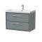 Lille 800mm Wall Hung 2-Drawer Vanity with Basin - 1 Tap Hole