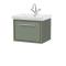 Lille 600mm Wall Hung Single Drawer Vanity with Basin - 1 Tap Hole