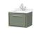 Lille 600mm Wall Hung Single Drawer Vanity with Marble Worktop Basin