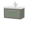 Lille 800mm Wall Hung Single Drawer Vanity with Basin - 1 Tap Hole