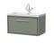 Hudson Reed Lille 800mm Fern Green Wall Hung Vanity Unit with Basin With Soft Close Drawer, 1 Tap Hole