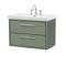 Lille 800mm Wall Hung 2-Drawer Vanity with Basin - 3 Tap Hole