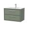 Lille 800mm Wall Hung 2-Drawer Vanity with Basin - 1 Tap Hole