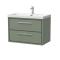 Lille 800mm Wall Hung 2-Drawer Vanity with Basin - 1 Tap Hole