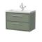 Lille 800mm Wall Hung 2-Drawer Vanity with Basin - 1 Tap Hole
