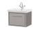Lille 600mm Wall Hung Single Drawer Vanity with Basin - 1 Tap Hole