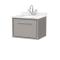 Lille 600mm Wall Hung Single Drawer Vanity with Marble Worktop Basin