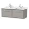 Hudson Reed Lille 1200mm Wall Hung Vanity Unit With Marble Worktop & Double Basins