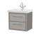 Lille 600mm Wall Hung 2-Drawer Vanity with Basin - 1 Tap Hole