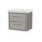 Lille 600mm Wall Hung 2-Drawer Vanity with Basin - 0 Tap Hole
