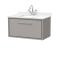 Lille 800mm Wall Hung Single Drawer Vanity with Marble Worktop Basin